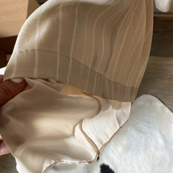 Wilfred Stripe Ruffle Sleeve Open Back Jumpsuit - Picture 9 of 11